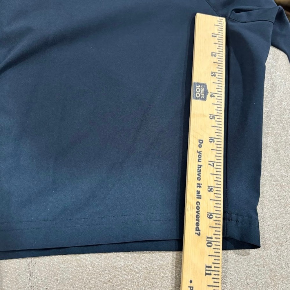 Ben Hogan Golf Shorts Mens 46 Blue Polyester Stretch Flat Front Classic Trendy - Picture 7 of 7